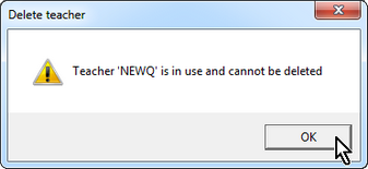 UI DeleteTeacherUnable