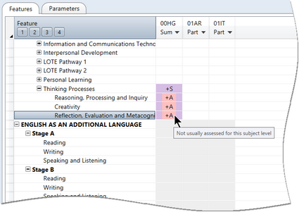 QS Not usually assessed