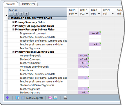 Some fields are only available for a particular report type and others are automatically selected