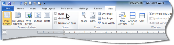 Word View Ruler